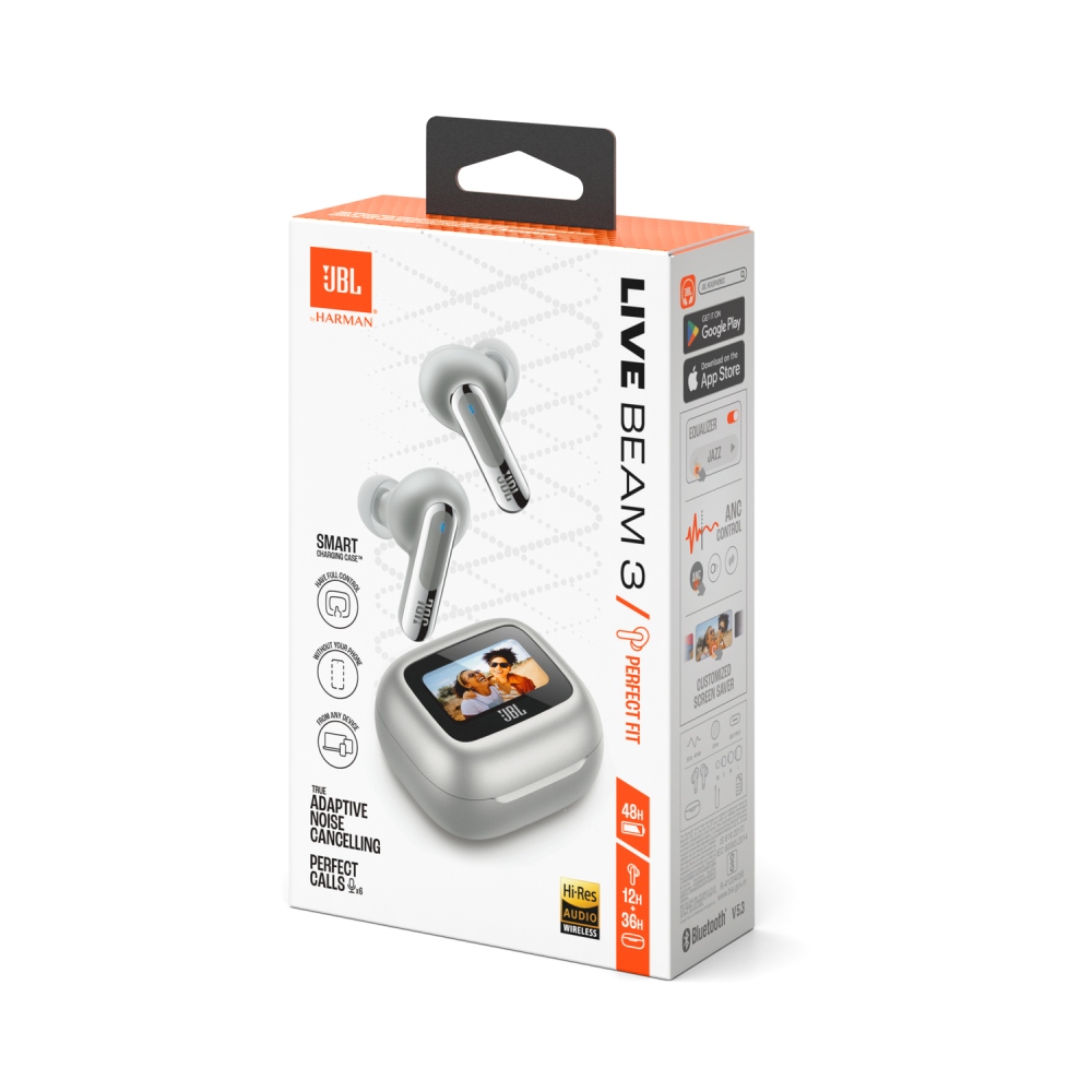 Наушники JBL Live Beam 3 SIlver | Покупайте в фирменном интернет